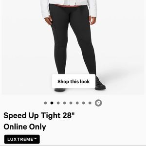 Lululemon Speed Up Tight 28"